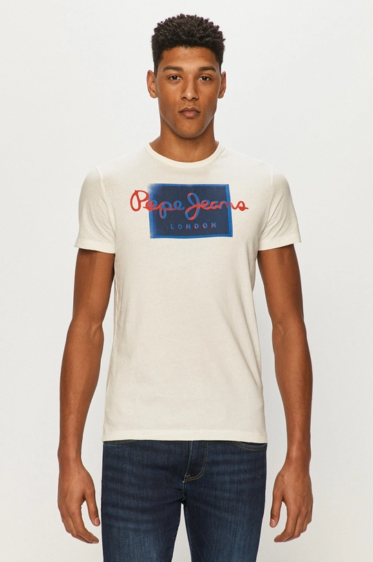 fehér Pepe Jeans t-shirt Férfi