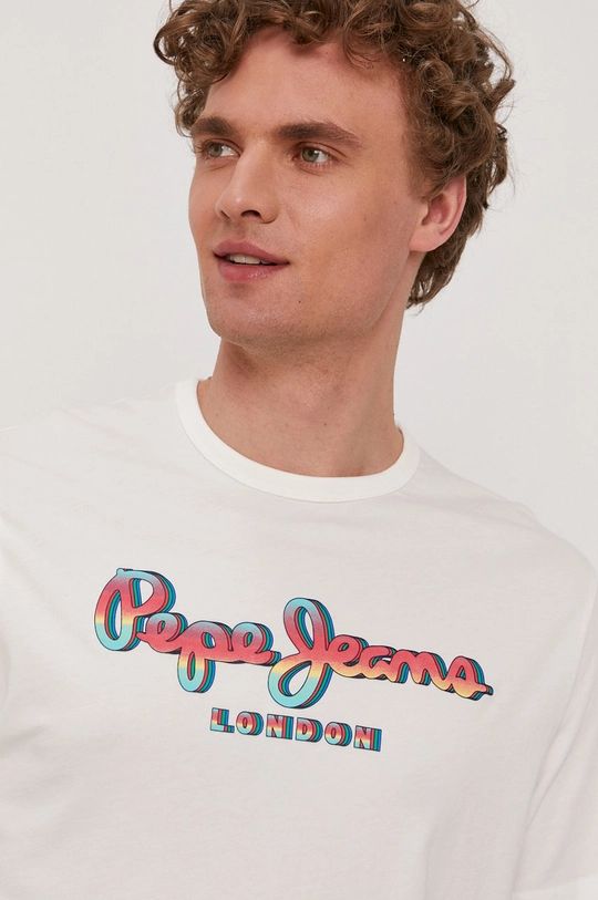 biały Pepe Jeans T-shirt Marco