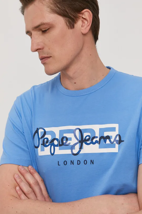 niebieski Pepe Jeans T-shirt Godric