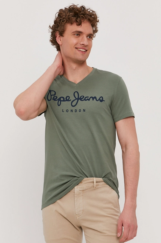 zelená Tričko Pepe Jeans Original Pánsky