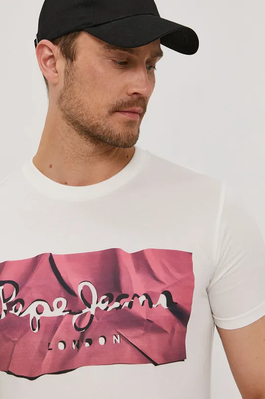 różowy Pepe Jeans T-shirt Raury
