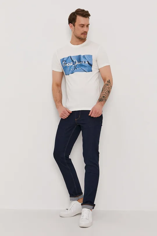 Pepe Jeans T-shirt Raury niebieski