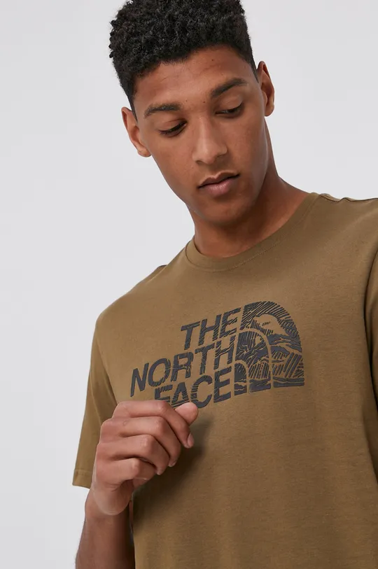 zielony The North Face T-shirt
