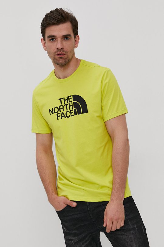 žlto-zelená Tričko The North Face Pánsky