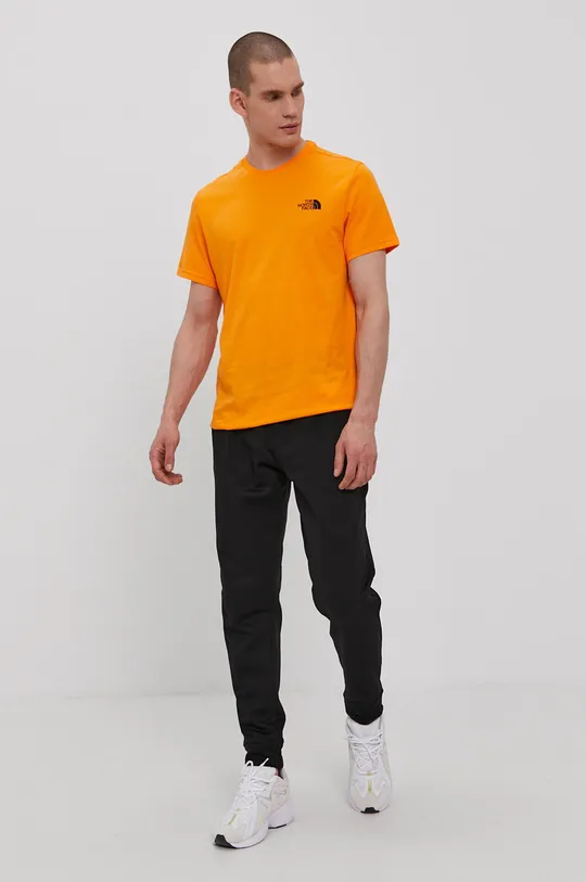 The North Face T-shirt pomarańczowy