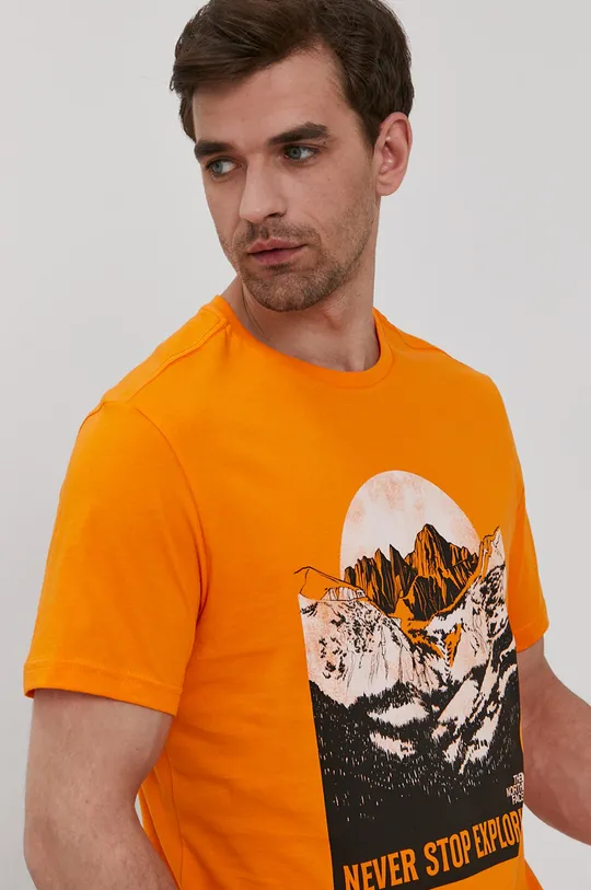 pomarańczowy The North Face T-shirt Męski