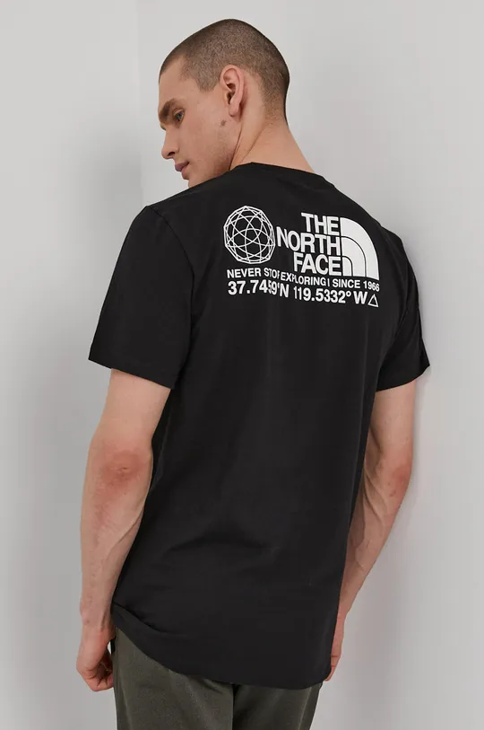czarny The North Face T-shirt Męski