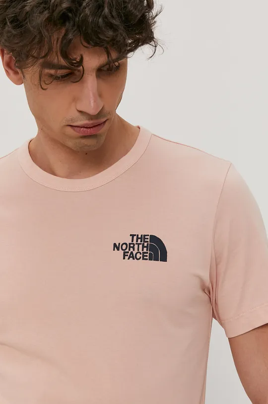 różowy The North Face T-shirt