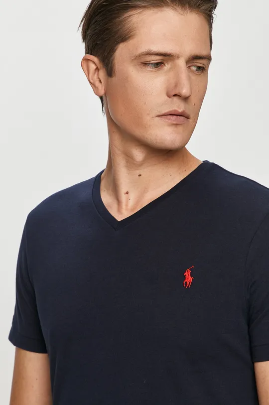 granatowy Polo Ralph Lauren - T-shirt 710671453091