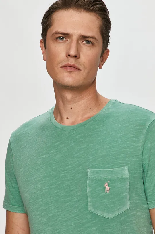 zielony Polo Ralph Lauren - T-shirt 710795137014 Męski