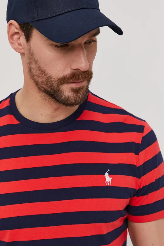 czerwony Polo Ralph Lauren T-shirt 710823560002