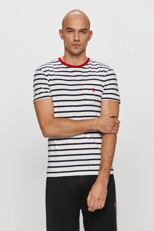 biały Polo Ralph Lauren - T-shirt 710823561002 Męski