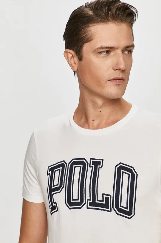biały Polo Ralph Lauren - T-shirt 710840424002
