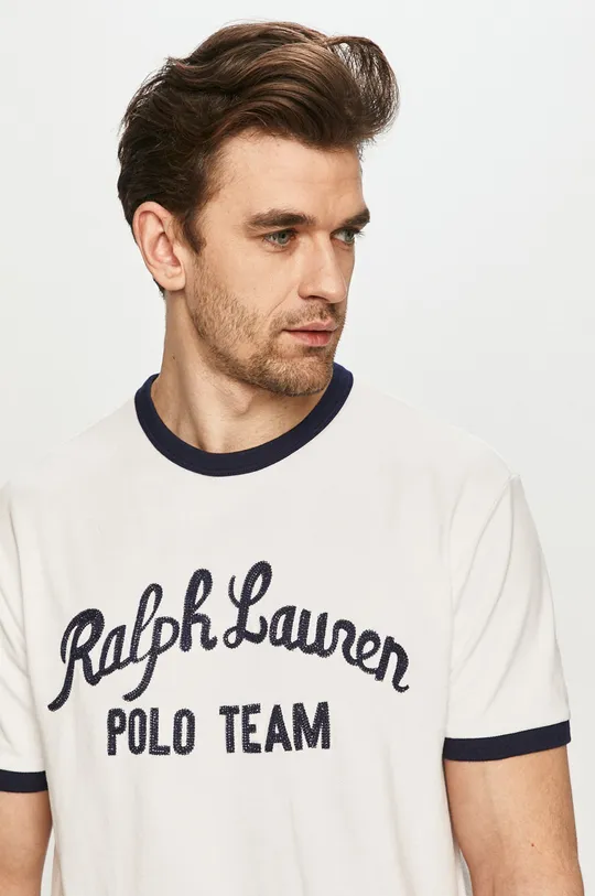 biały Polo Ralph Lauren - T-shirt 710836747001 Męski