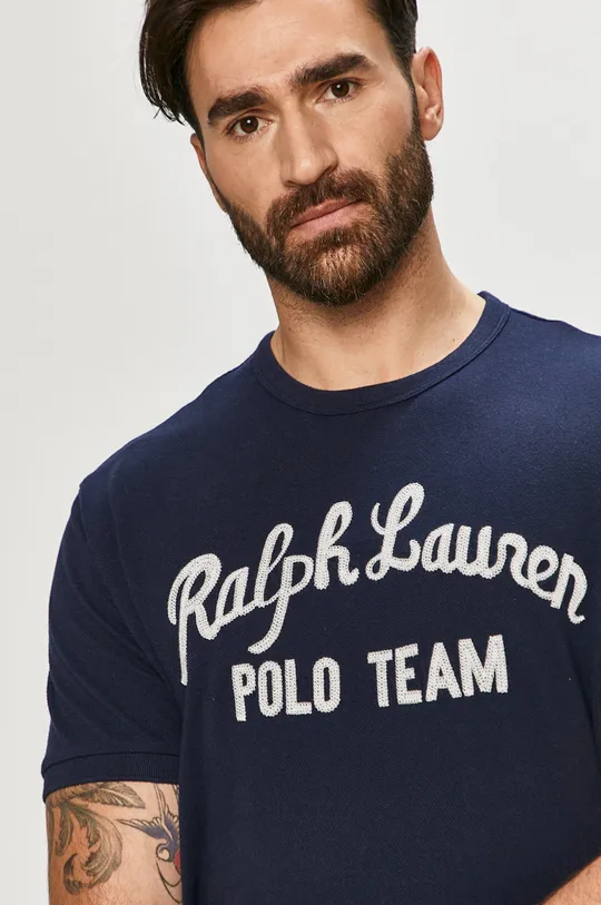 granatowy Polo Ralph Lauren - T-shirt 710836748001