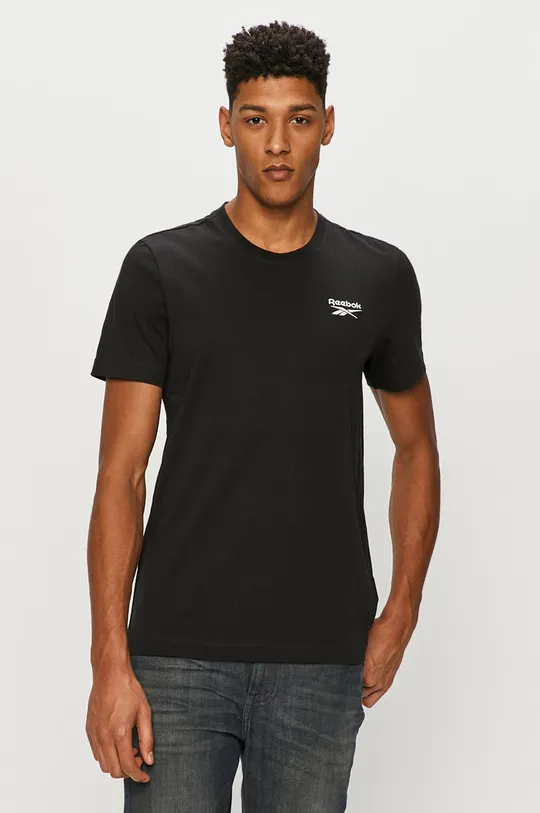 czarny Reebok - T-shirt GJ0639 Męski