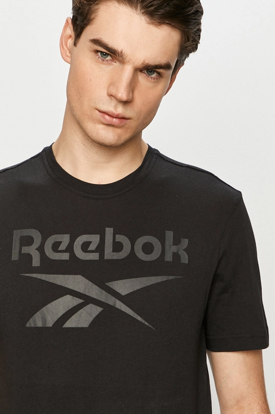 čierna Reebok - Tričko GQ9367 Pánsky