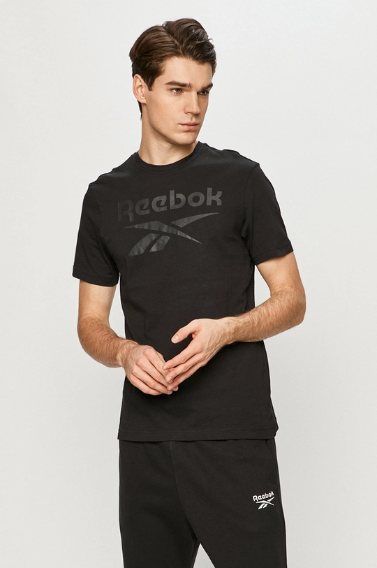 čierna Reebok - Tričko GQ9367