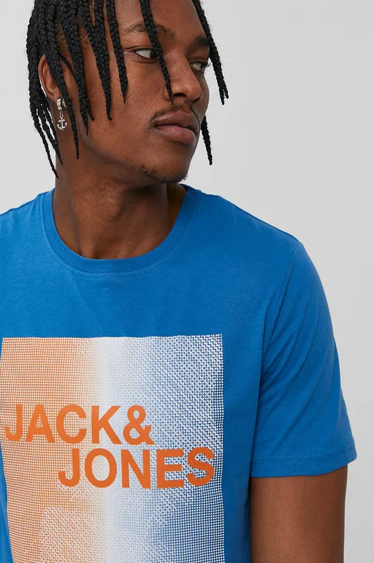 fioletowy Jack & Jones T-shirt Męski