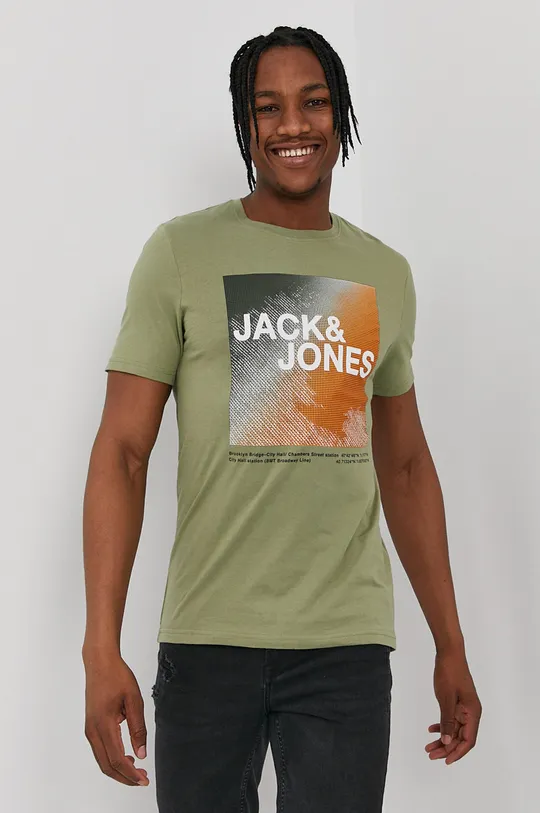 zielony Jack & Jones T-shirt Męski