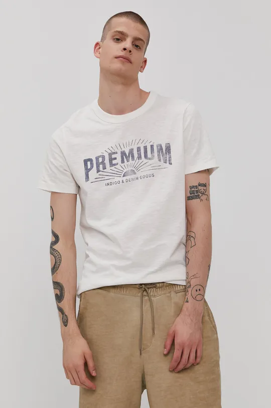 biały Premium by Jack&Jones T-shirt Męski