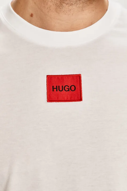 Bombažen t-shirt HUGO Moški