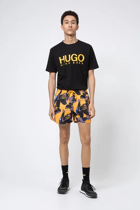 Hugo - T-shirt fekete