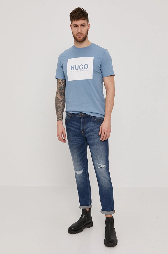 Hugo - T-shirt 50448795 niebieski