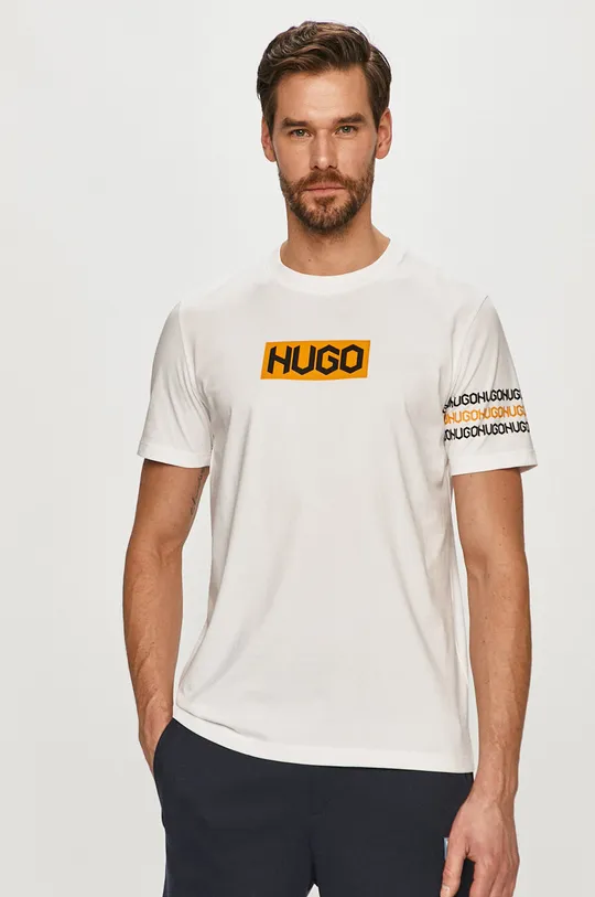 biały Hugo - T-shirt 50448862 Męski