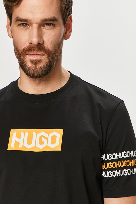 czarny Hugo - T-shirt 50448862
