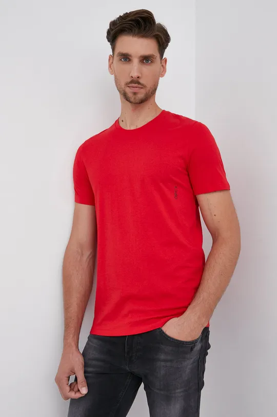 κόκκινο Βαμβακερό μπλουζάκι Hugo (2-pack)(2-pack) Ανδρικά