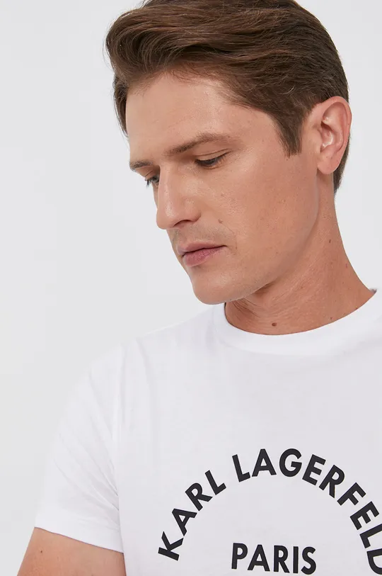 biały Karl Lagerfeld T-shirt 511224.755090
