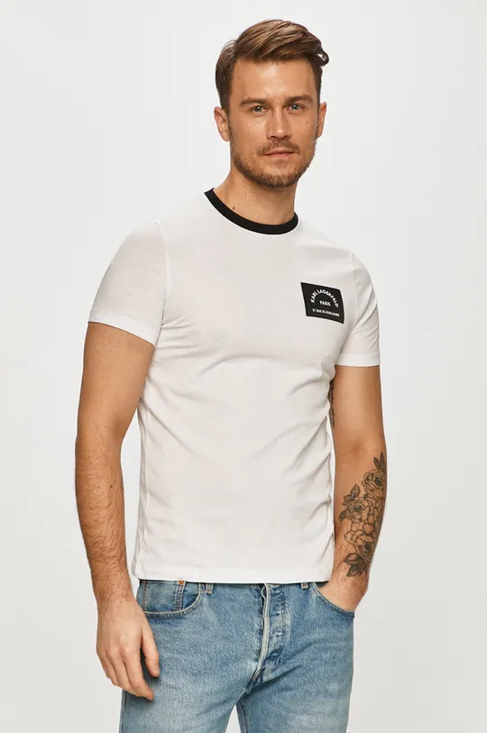 biały Karl Lagerfeld - T-shirt 511224.755072