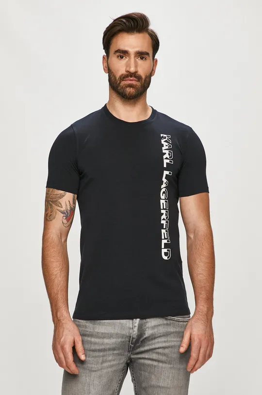 Karl Lagerfeld - T-shirt 511221.755023 granatowy