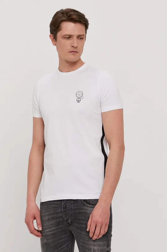 biały Karl Lagerfeld T-shirt 511221.755024