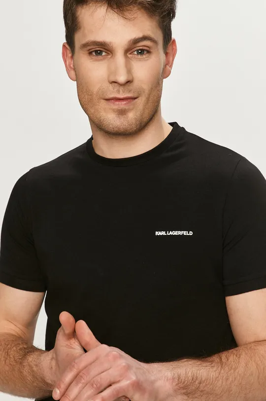 czarny Karl Lagerfeld T-shirt 511221.755020