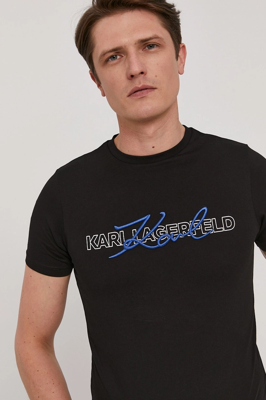 czarny Karl Lagerfeld T-shirt 511225.755053