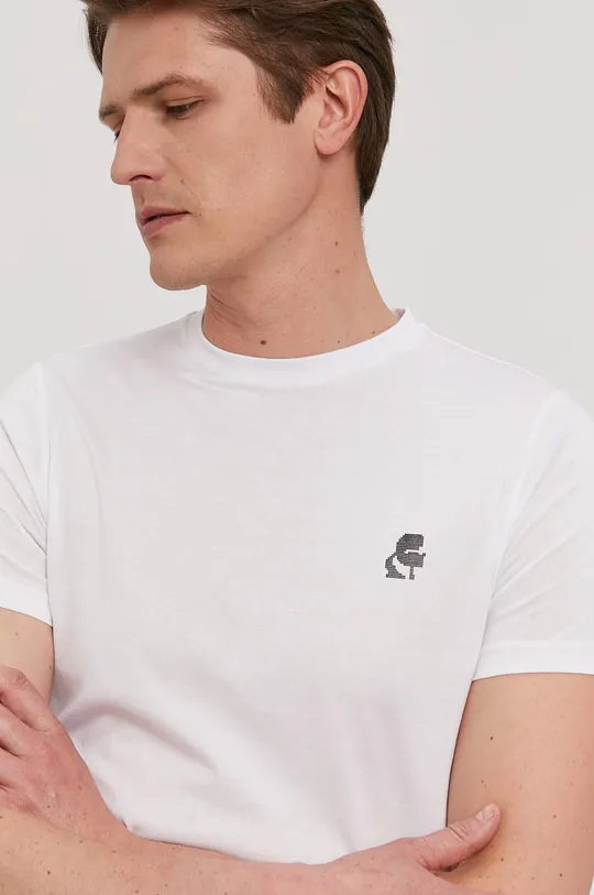 biały Karl Lagerfeld T-shirt 511230.755026
