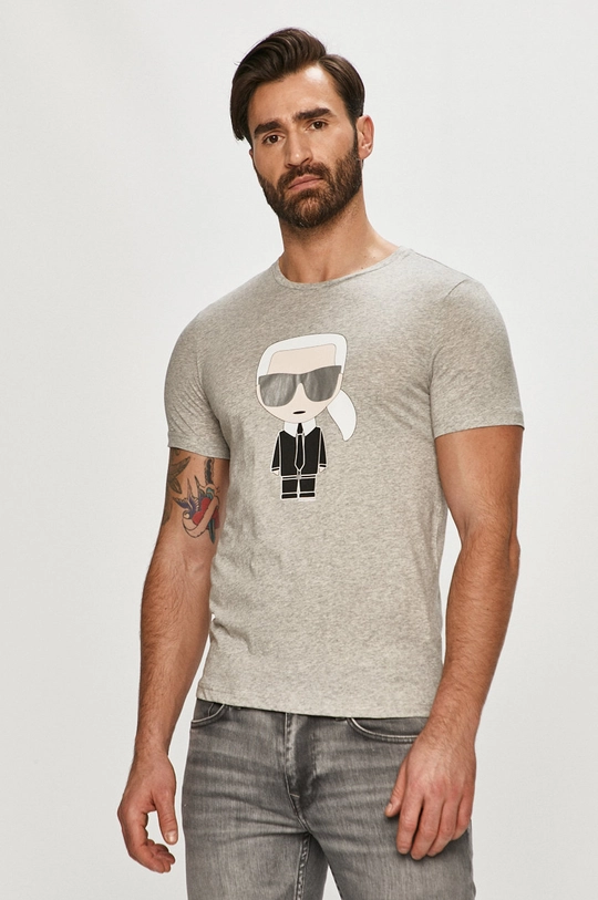 szary Karl Lagerfeld - T-shirt 511251.755061 Męski