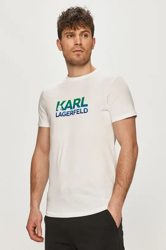 biela Tričko Karl Lagerfeld Pánsky