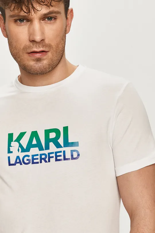 biały Karl Lagerfeld T-shirt 511224.755050