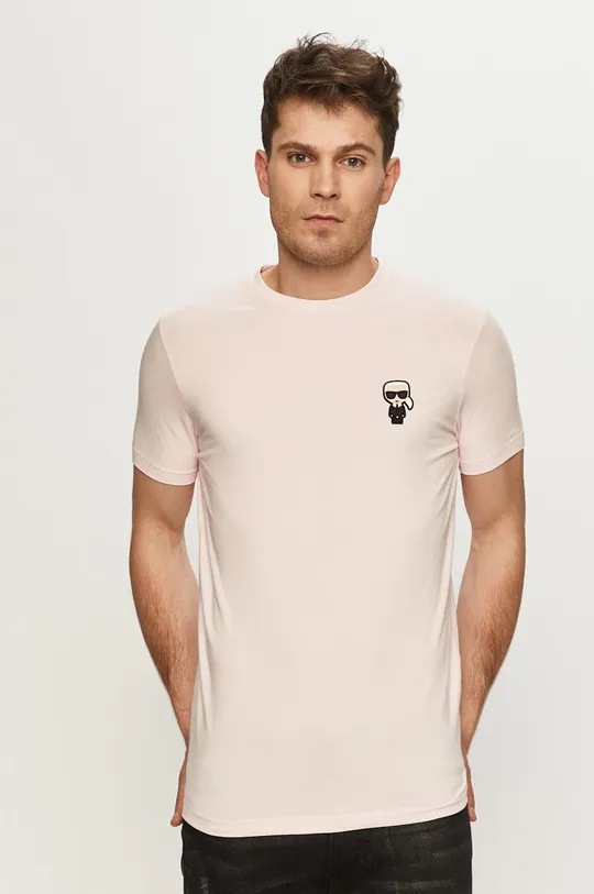 różowy Karl Lagerfeld - T-shirt 511221.755025 Męski