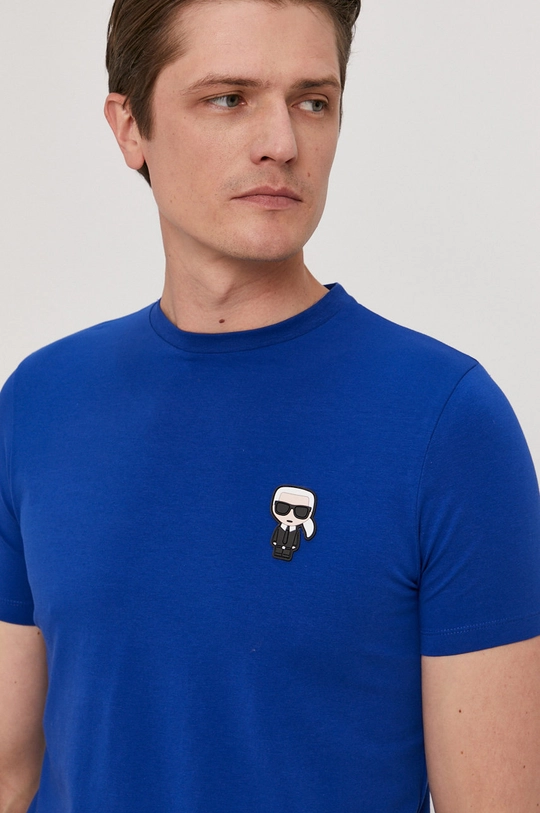 niebieski Karl Lagerfeld - T-shirt 511221.755025 Męski