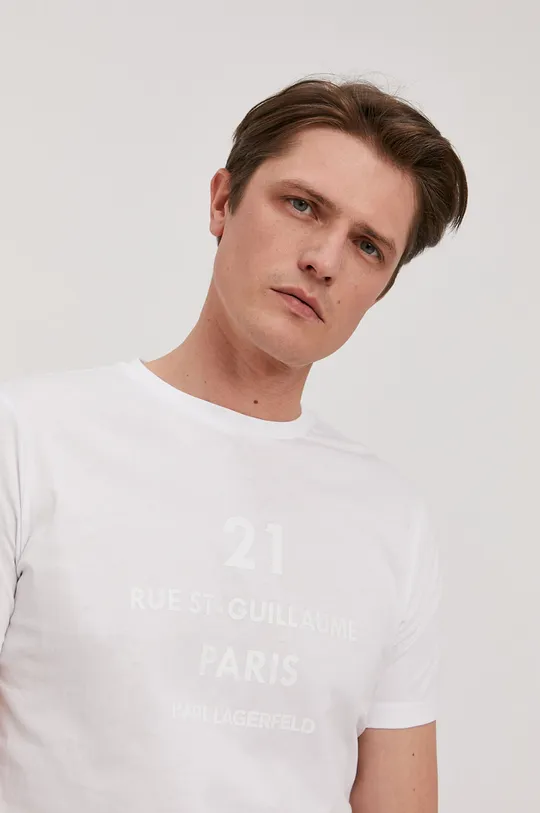 biały Karl Lagerfeld T-shirt 511224.755039