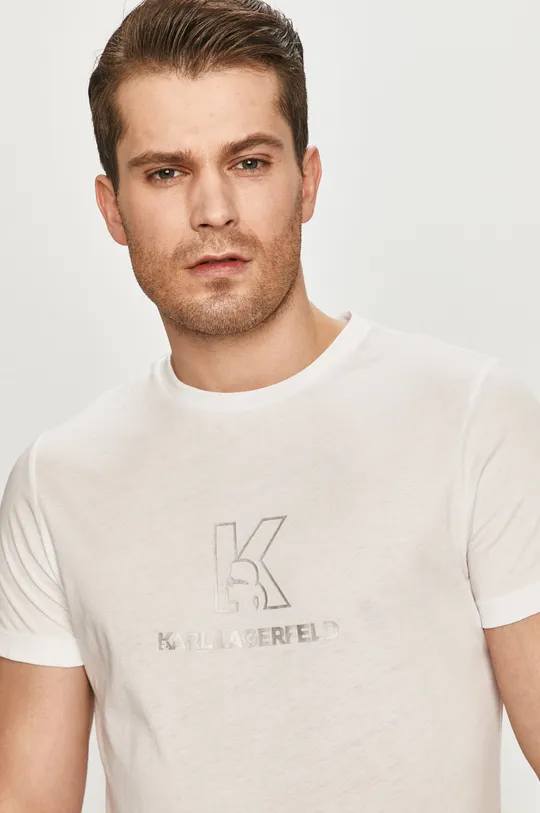 biały Karl Lagerfeld T-shirt 511220.755048