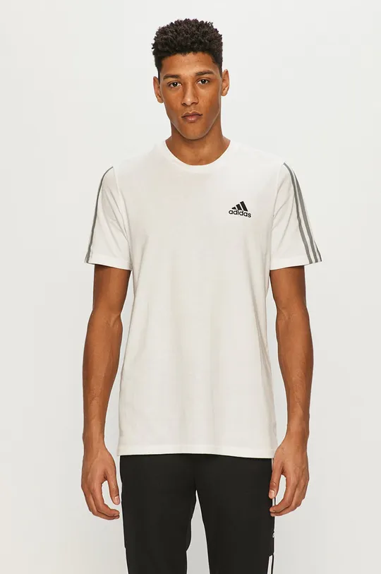 biały adidas - T-shirt GK9431 Męski