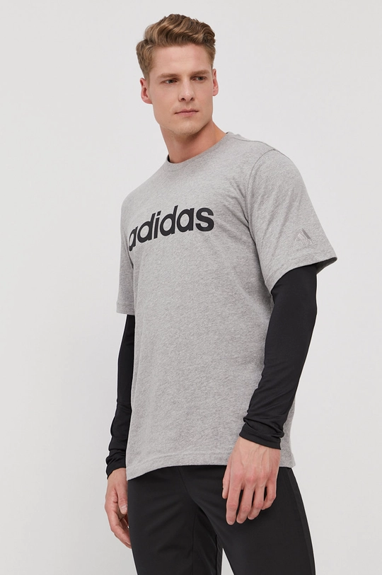 szary adidas T-shirt GL0060 Męski