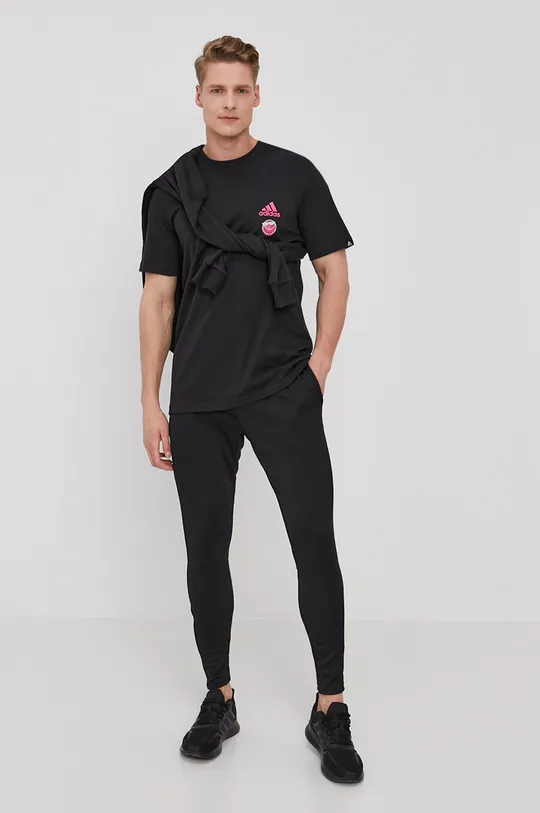 adidas T-shirt GL3694 czarny