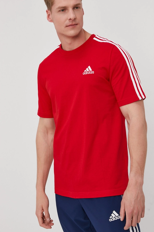 czerwony adidas T-shirt GL3736 Męski