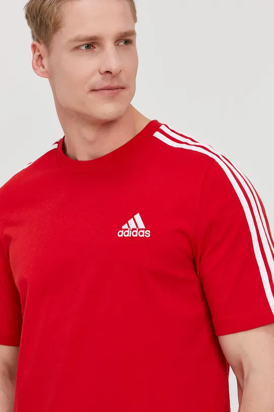 červená Tričko adidas GL3736